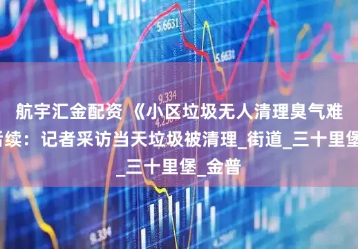 航宇汇金配资 《小区垃圾无人清理臭气难耐》后续：记者采访当天垃圾被清理_街道_三十里堡_金普